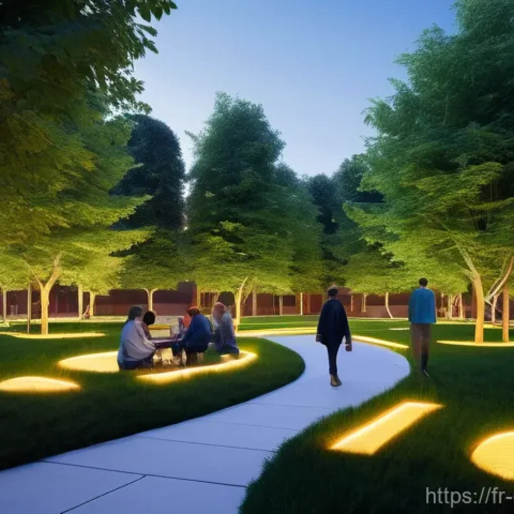 디지털 공유지와 디지털 권리 - **Prompt: "A vibrant, panoramic digital landscape designed as a harmonious public park. Diverse indi...