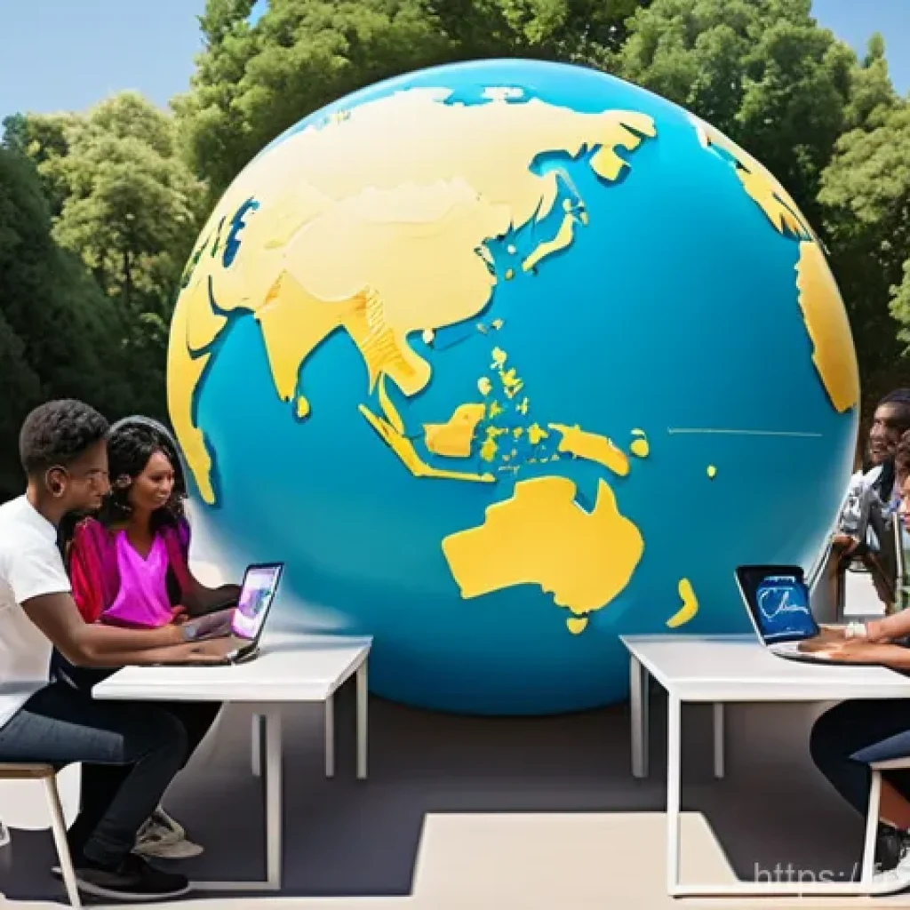 디지털 공유지의 전문가 인터뷰 - **Prompt 1: Global Digital Garden of Knowledge**
    A vibrant, wide-angle shot depicting a diverse ...