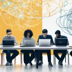 디지털 공유지 발전 방향 - **Prompt:** A dynamic, conceptual illustration depicting the delicate balance between human creativi...